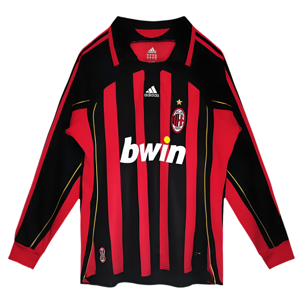 RETRO AC MILAN HOME SHIRT LONG SLEEVE 2006/07