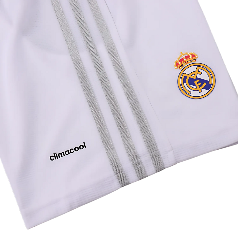 (KIDS) RETRO REAL MADRID HOME SHIRT & SHORTS 2015/16
