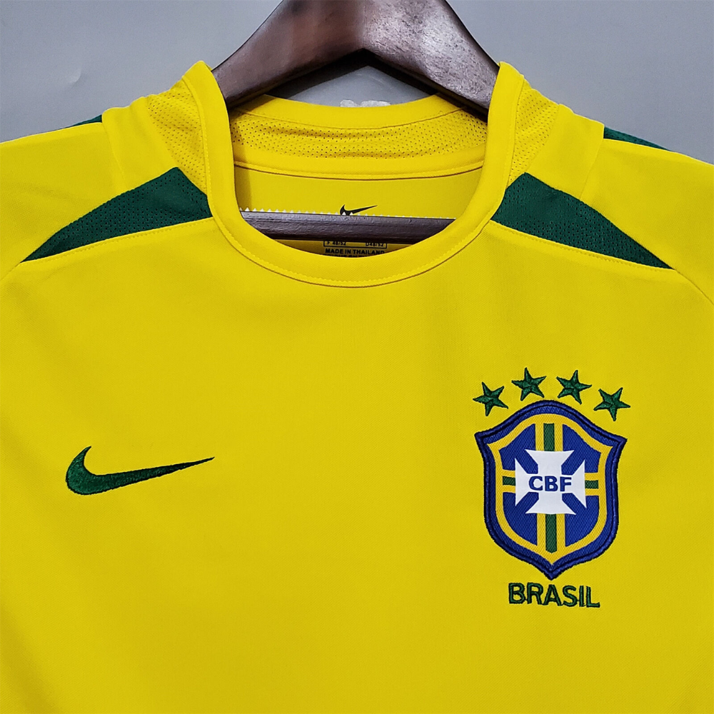 RETRO BRAZIL 'R. CARLOS 6' LEGENDS HOME SHIRT 2002