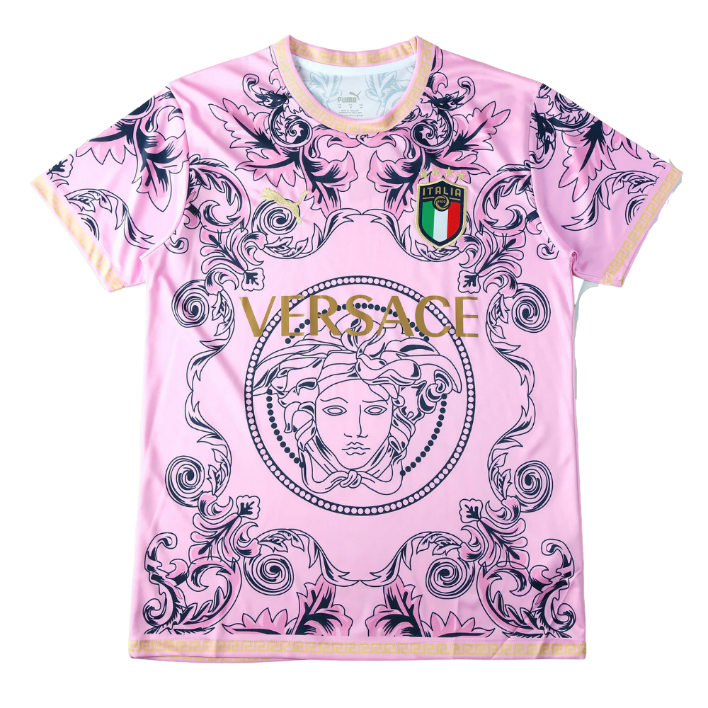 ITALY X VERSACE CONCEPT (PINK) HOME SHIRT 2022 ITALY X VERSACE CONCEPT (PINK) HOME SHIRT 2022