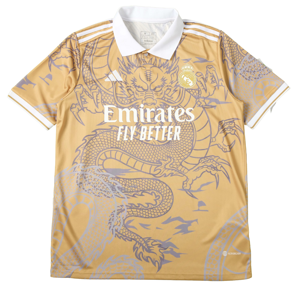 REAL MADRID 'DRAGON' SPECIAL EDITION (GOLDEN) SHIRT 2023/24