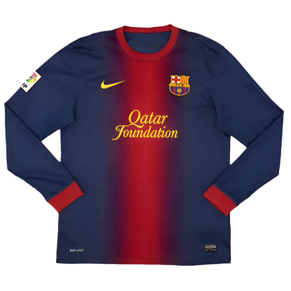 RETRO BARCELONA HOME SHIRT LONG SLEEVE 2012/13