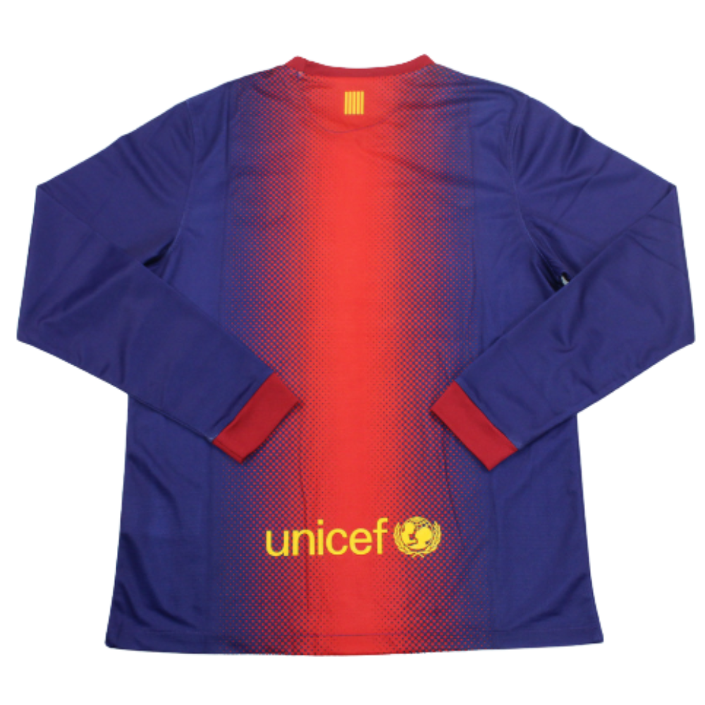 RETRO BARCELONA HOME SHIRT LONG SLEEVE 2012/13