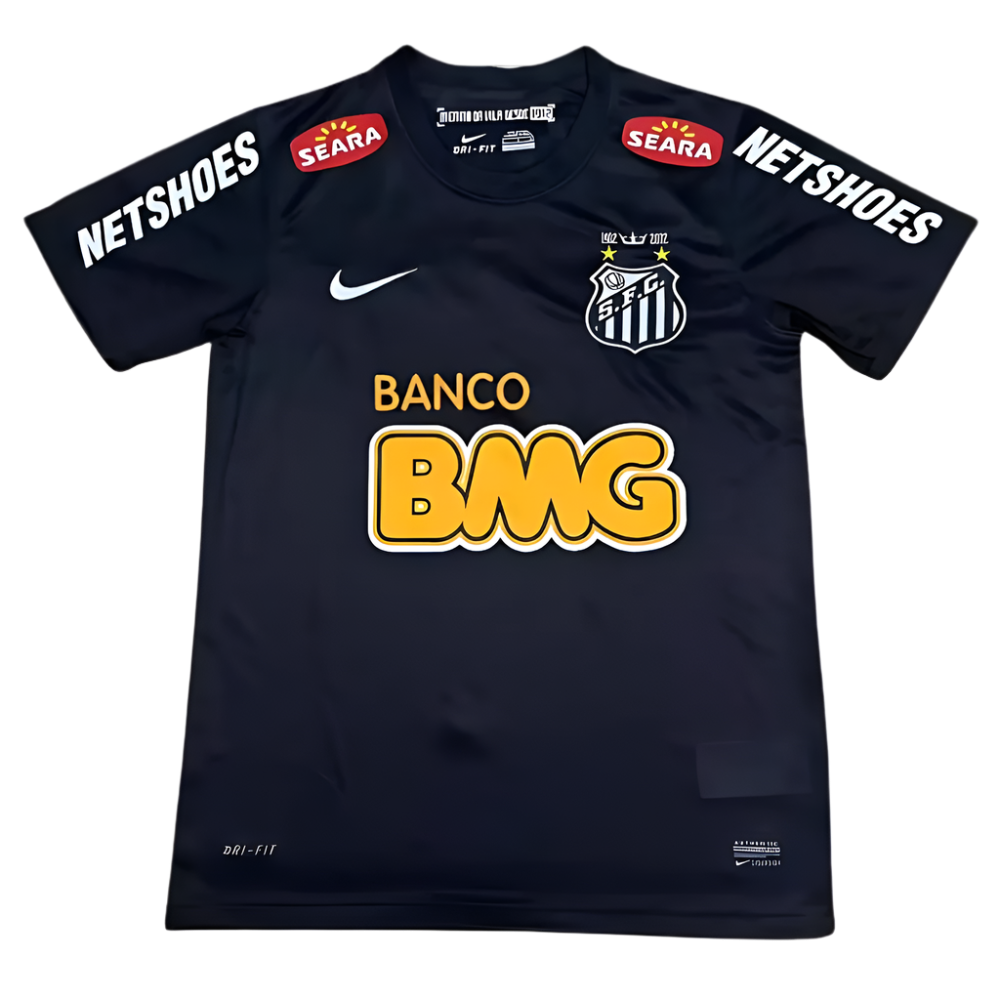 RETRO SANTOS AWAY SHIRT BLACK 2012/13