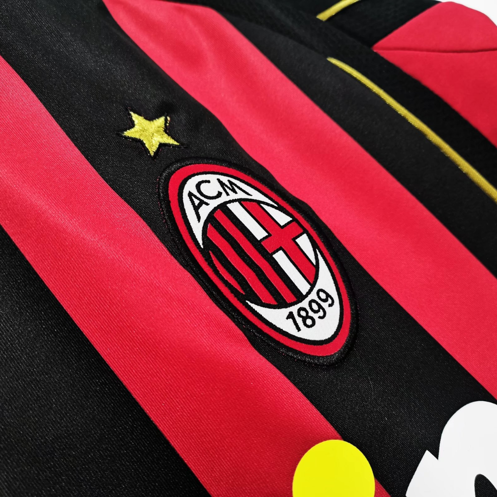 RETRO AC MILAN 'MALDINI 3' LEGENDS HOME LONGSLEEVE SHIRT 2006/07