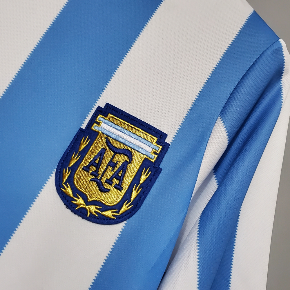 RETRO ARGENTINA 'MARADONA 10' LEGENDS HOME SHIRT 1986