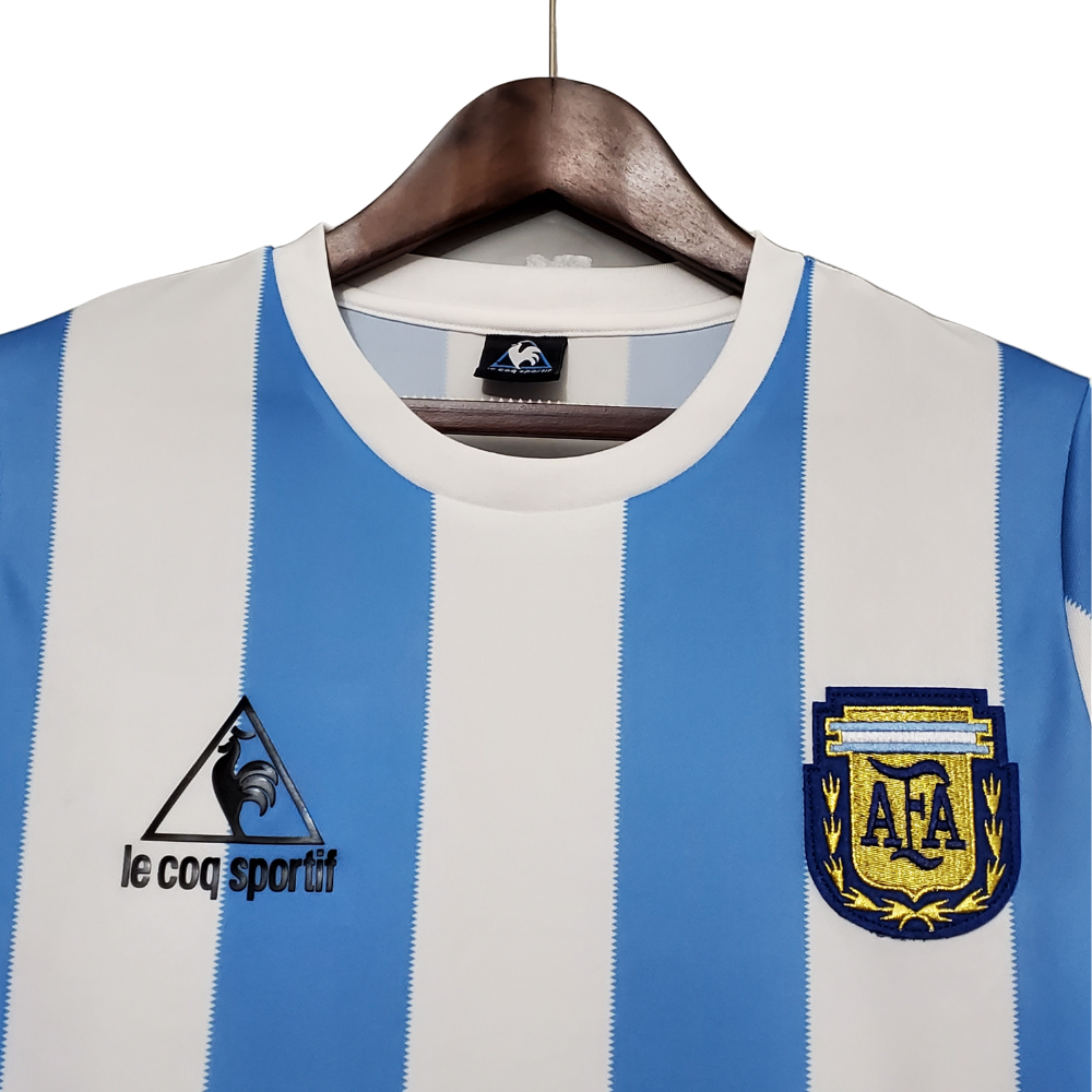 RETRO ARGENTINA 'MARADONA 10' LEGENDS HOME SHIRT 1986