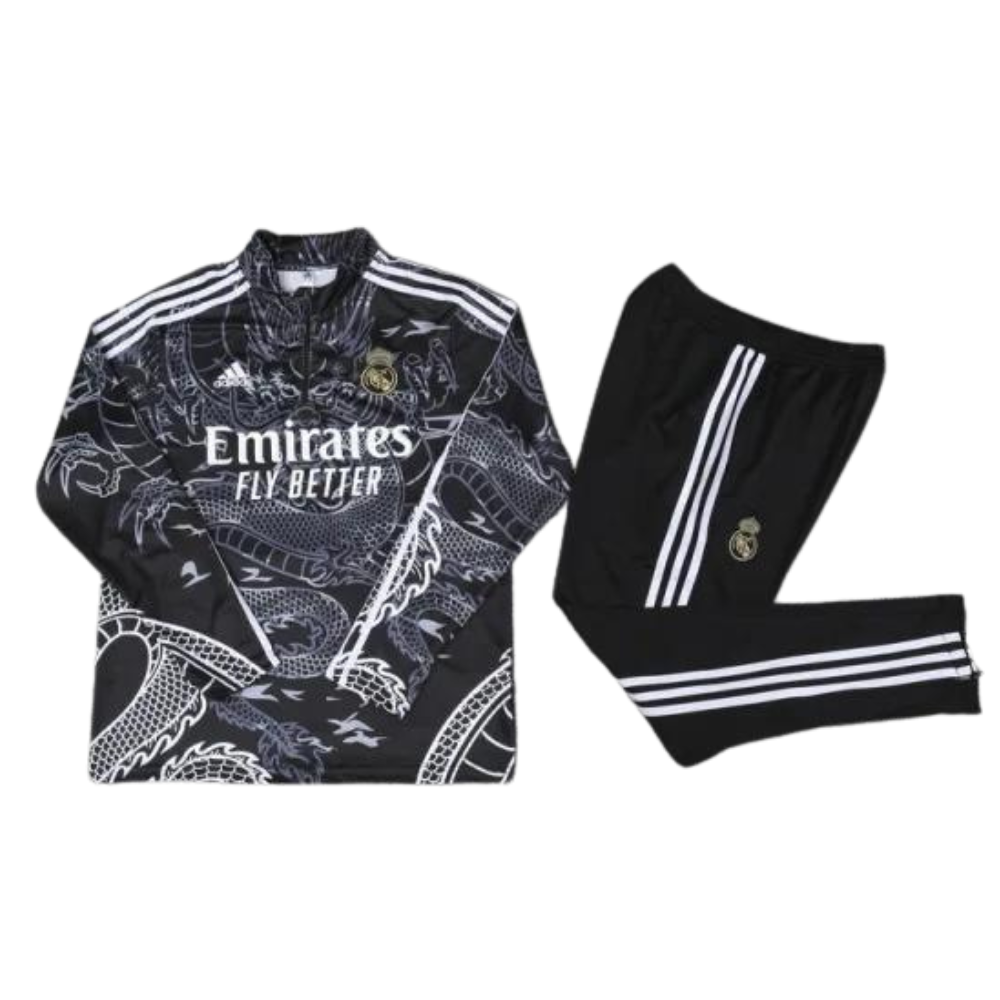 REAL MADRID BLACK DRAGON TRACKSUIT 2022/23