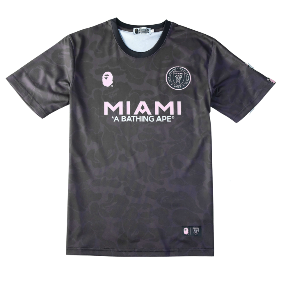 BAPE X INTER MIAMI BLACK CAMO SHIRT 2023/24