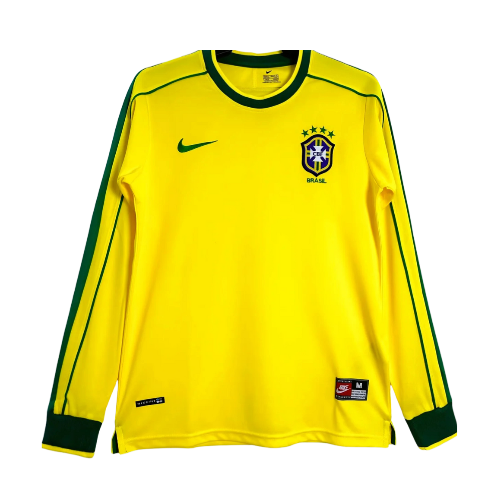 RETRO BRAZIL HOME SHIRT LONGSLEEVE 1998